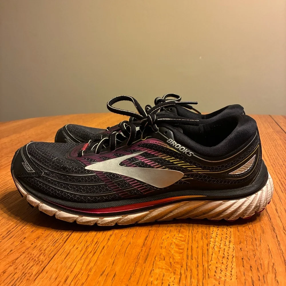 Brooks Glycerin‎ 15 Women’s Running Shoes Size 9 Black Pink Silver 1202471B088